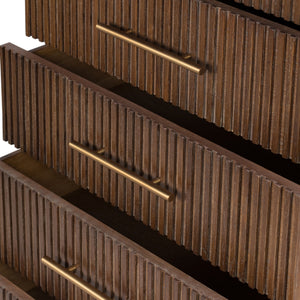 Fletcher 5 Drawer Dresser In Bluestone