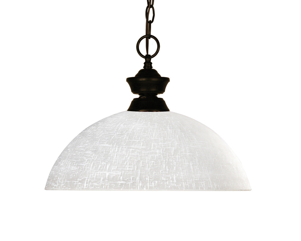 Riviera 1 Light Pendant in Bronze Finish