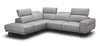 Rayan Light Grey Sectional in Left Facing
