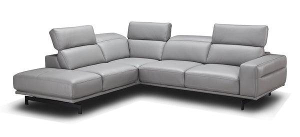 Rayan Light Grey Sectional in Left Facing