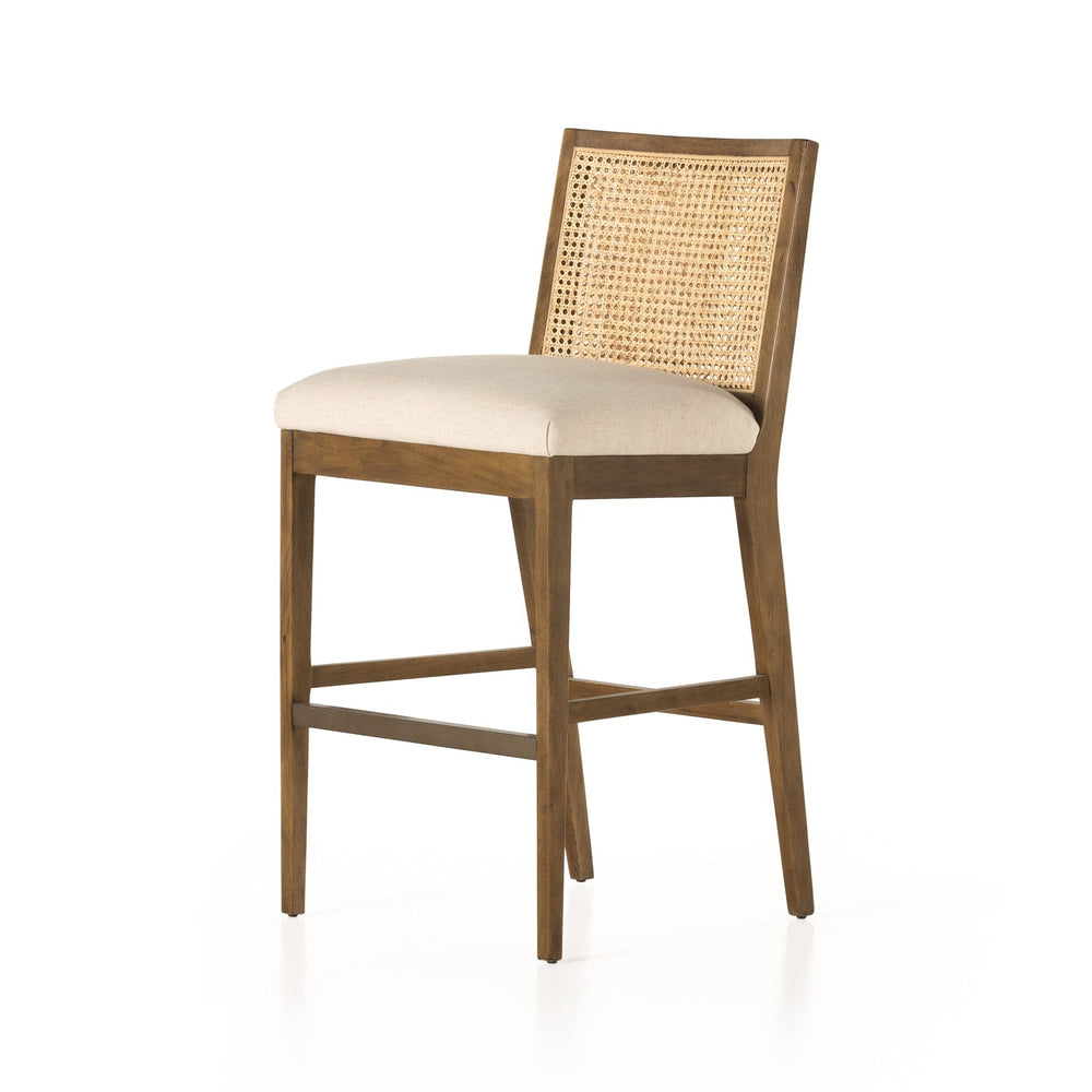 Antonia Cane Armless Bar + Counter Stool - Savile Flax
