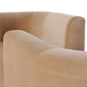 Deandra Tete A Tete Chaise In Surrey Camel