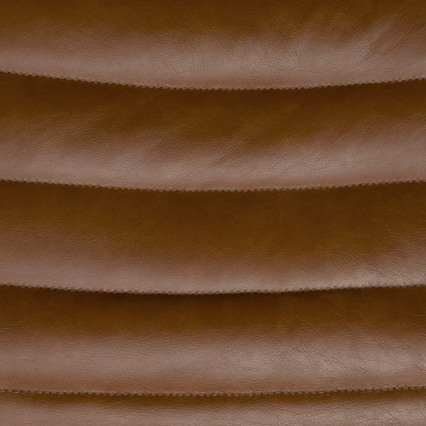 Mcclain Swivel Single Sofa, Roche Tan Leather