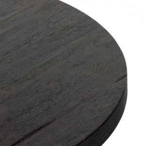 Mesa Large Round Coffee Table In Ebony