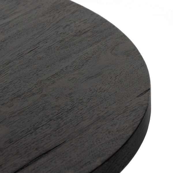 Mesa Large Round Coffee Table In Ebony
