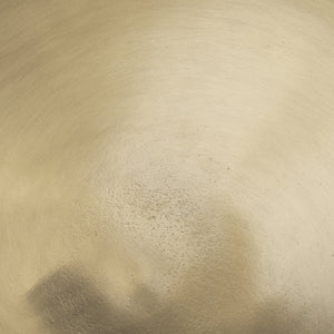 Roland Satin Brass Cast Aluminum Metal Accent Table
