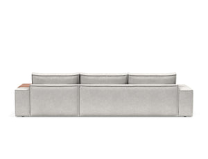 NEWILLA SOFA BED W/LOUNGER 57"X118", W/WIDE ARM RESTS