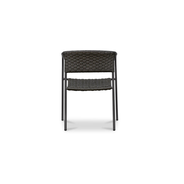 Moe's Zola Outdoor Dining Chair Set of 2 Dark Brown