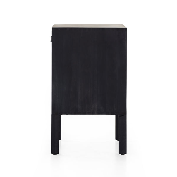 Isador Bar Cabinet In Black Wash Poplar