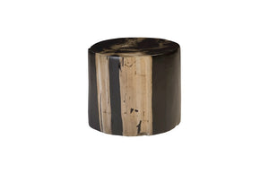 Cast Petrified Wood Stool Resin