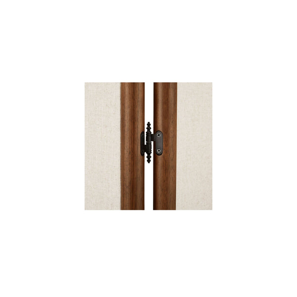 Moe's Enni Screen Off White Linen Divider