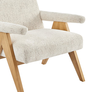 Nixon Chenille Accent Arm Chair, Concord Cream
