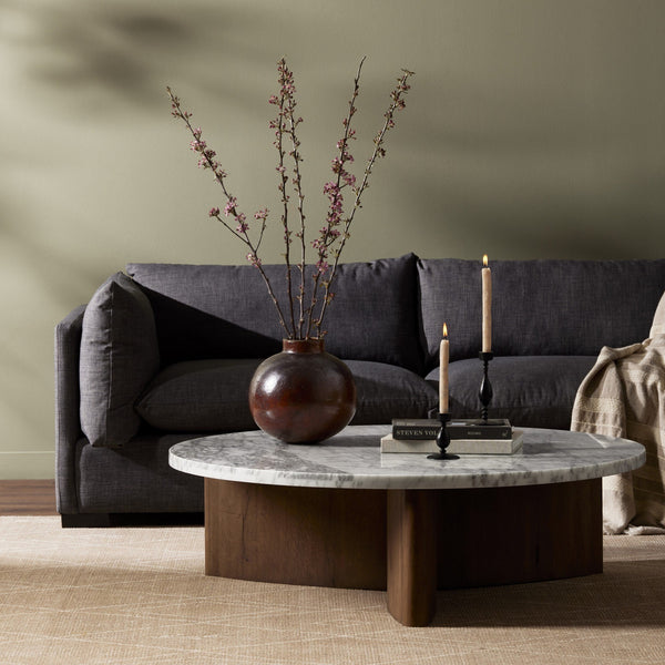 Toli Coffee Table - Italian White Marble