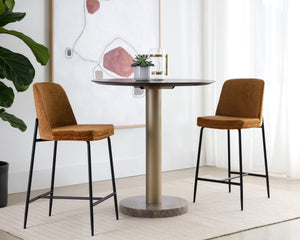 ZEKE COUNTER STOOL - BLACK - BERGEN MARMALADE