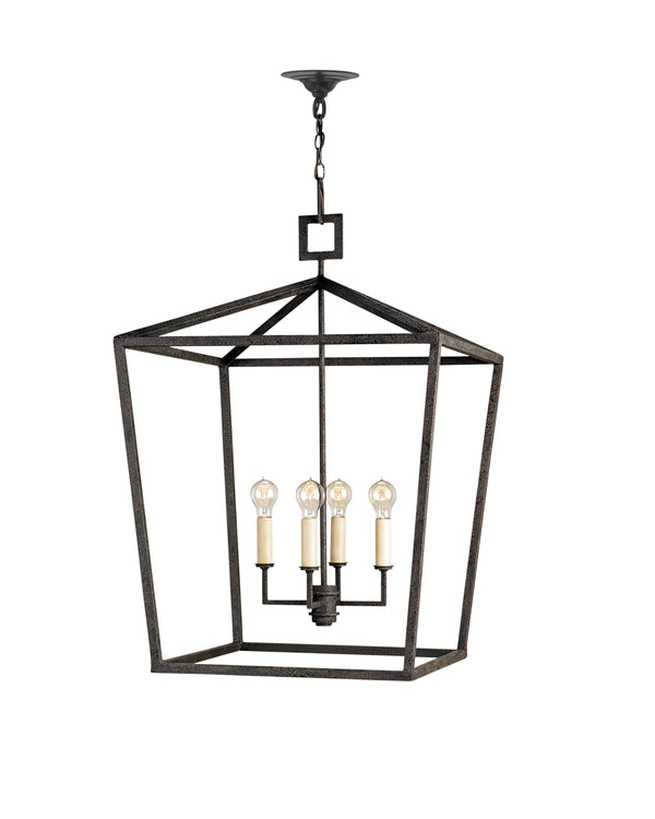 Denison Black Grande Lantern In Molé Black