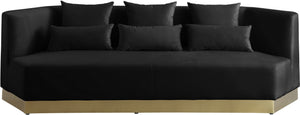 Dianna Sofa In Black Velvet