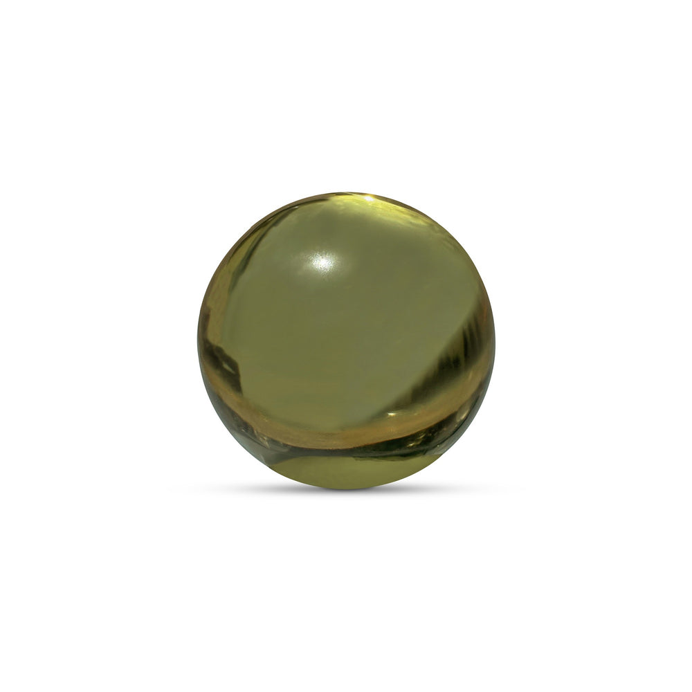 Bonn Cast Glass Decorative Object in Olive