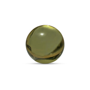 Bonn Cast Glass Decorative Object in Olive