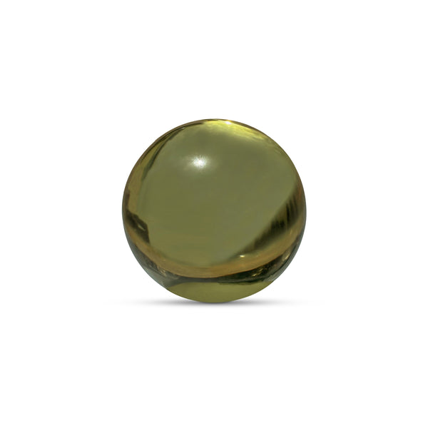 Bonn Cast Glass Decorative Object in Olive