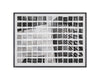 PICTURE IN POLAROIDS - 50" X 35" - BLACK FRAME