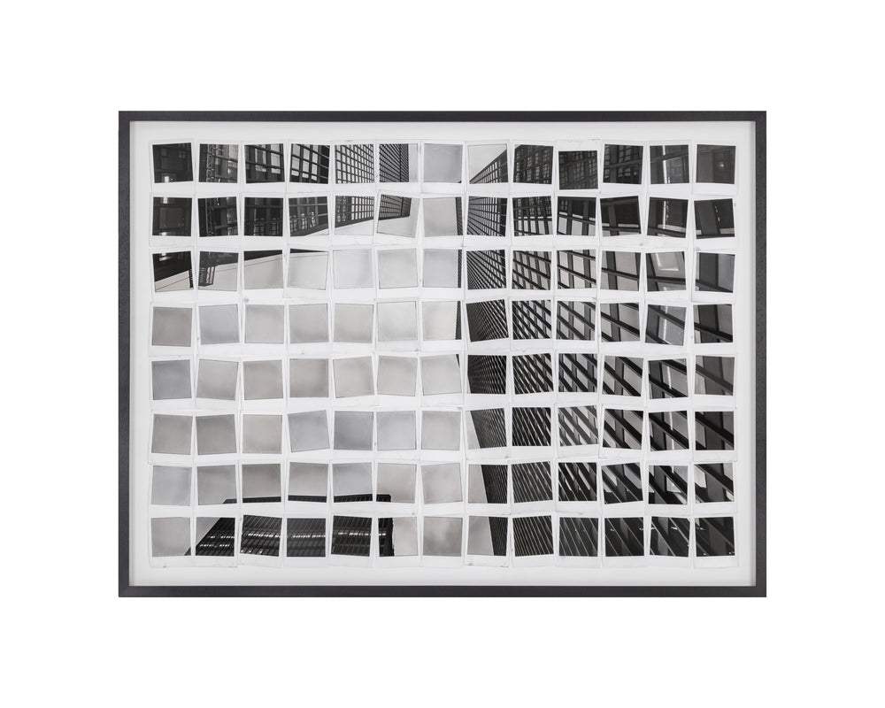 PICTURE IN POLAROIDS - 50" X 35" - BLACK FRAME