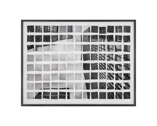 PICTURE IN POLAROIDS - 50" X 35" - BLACK FRAME