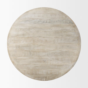 Rosie  48.0L x 48.0W x 16.0H Round Blonde Wood Coffee Table