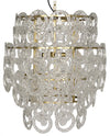 Quebec Chandelier, Metal with Brass Finish