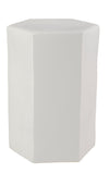 Porto Ceramic Indoor/Outdoor Side Table-Large, White
