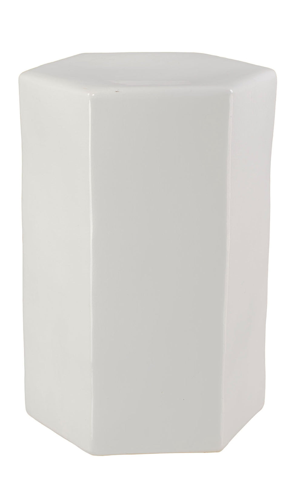 Porto Ceramic Indoor/Outdoor Side Table-Large, White