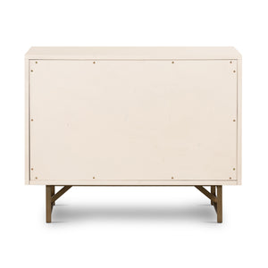 Van Rectangular Nightstand In Alabaster