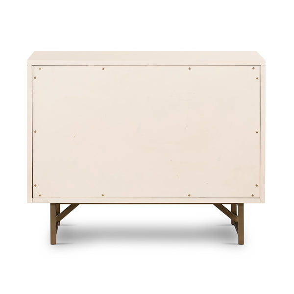 Van Rectangular Nightstand In Alabaster