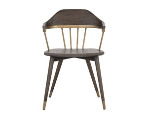 DEMI DINING ARMCHAIR - DISTRESSED BROWN