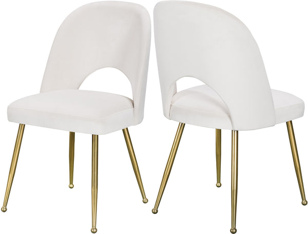 Ramon Dining Chair In Cream Velvet