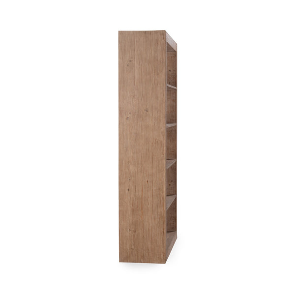 Nalani Solid Wood Bookshelf - Natural Finish