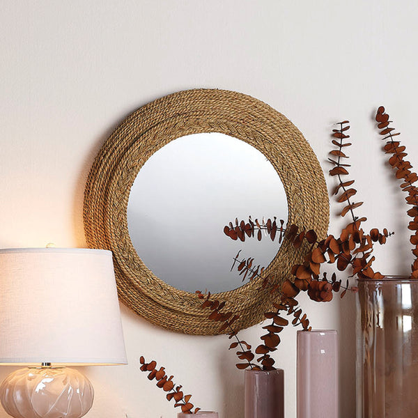 Seagrass Round Wall Mirror