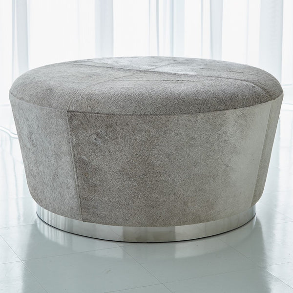 TAPERED OTTOMAN-GREY HAIRON