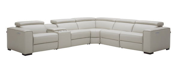 Killian Motion Sectional in Silver Grey