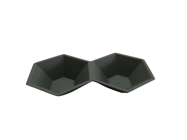 Aluminum 2 Compartment Tray Grey