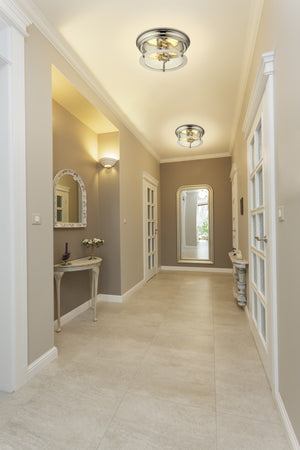 Sonna 2 Light Flush Mount in Chrome Finish