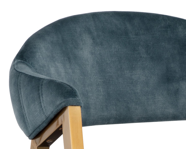 BURGOS DINING ARMCHAIR - NONO PETROL
