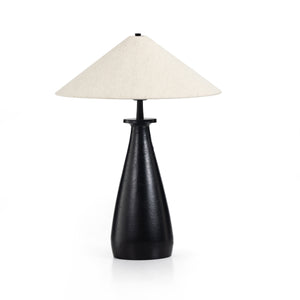 Innes Tapered Shade Table Lamp In Mtt Black