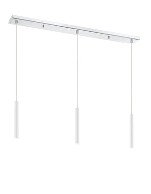 Forest 3 Light Island/Billiard in Chrome Finish