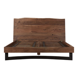 Moe's Bent Queen Size Bed in Natural Acacia