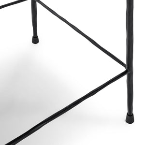 Classic Home Bose Hide Counter Stool with Iron Frame
