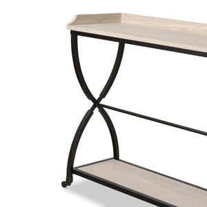 Six Beers Table - Travertine