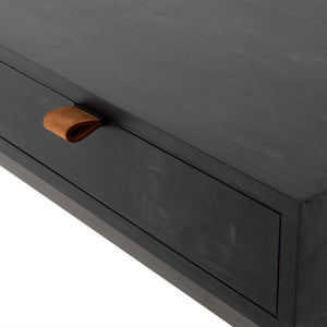 Trey Modular Writing Desk in Black Wash Poplar