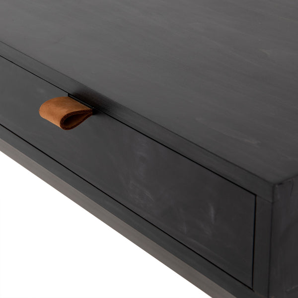 Trey Modular Writing Desk in Black Wash Poplar