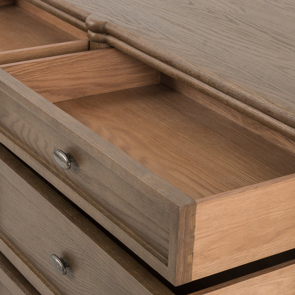 Toulouse 9 Drawer Dresser In Toasted Oak