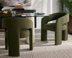ISIDORE DINING ARMCHAIR - COPENHAGEN OLIVE